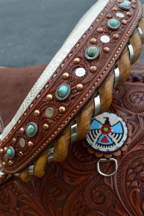 This is a slotted design that can be used with any standard saddle . . Conchos for saddles